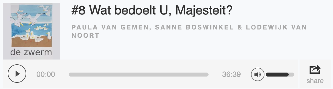 Wat bedoelt U, Majesteit?